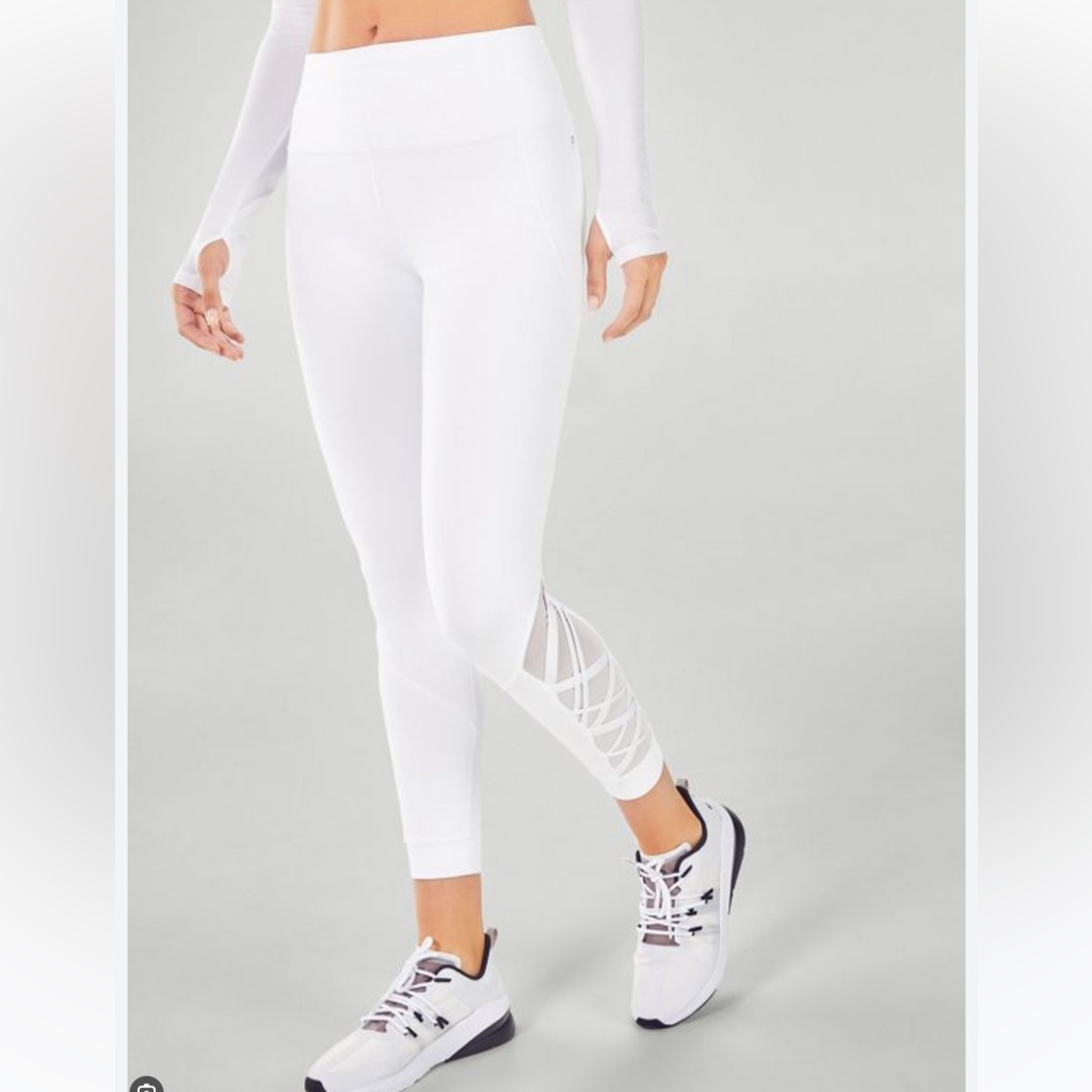 Nwt Fabletics Dynamic High Waisted Lattice 7/8